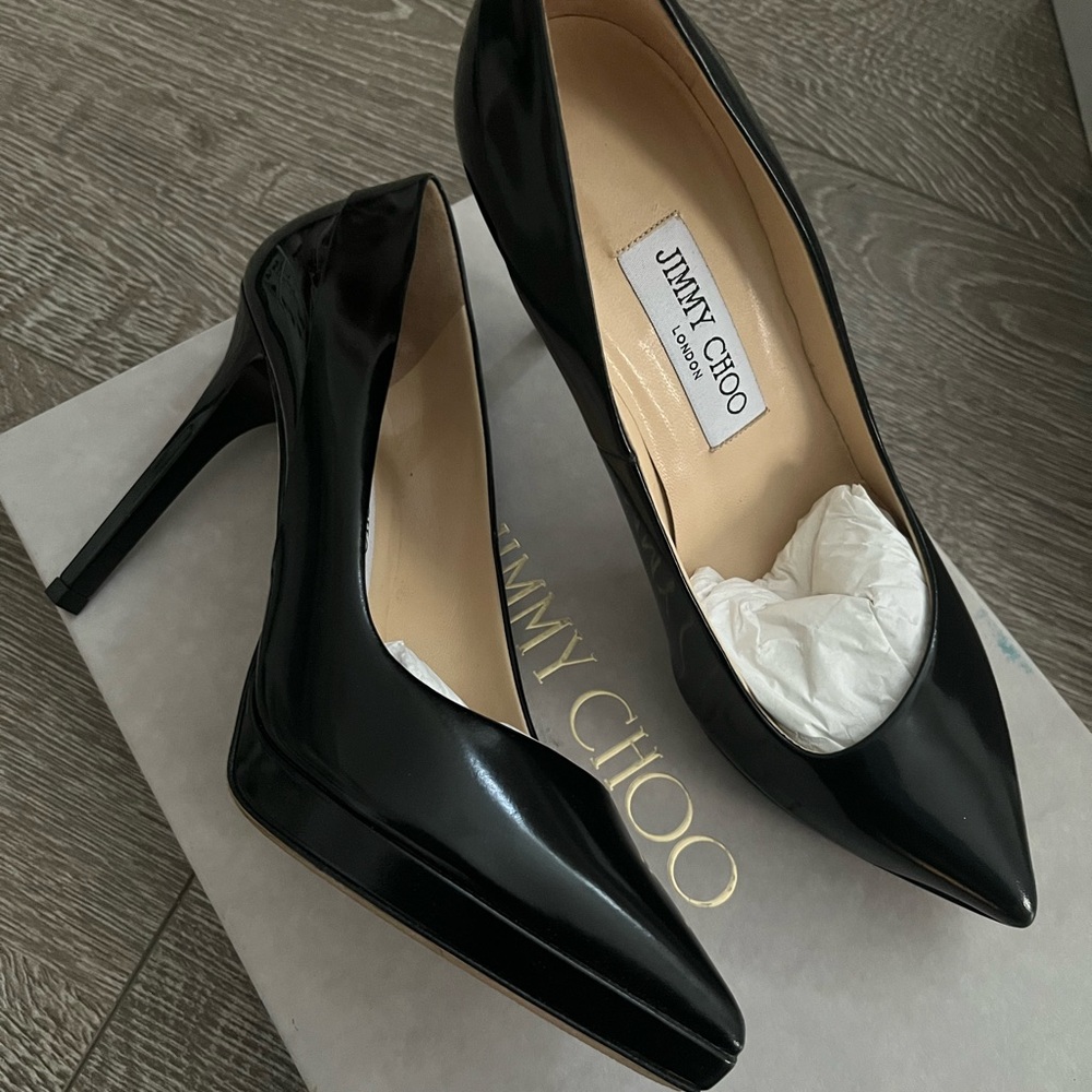 Jimmy Choo Rudy Pumps Black Patent 36